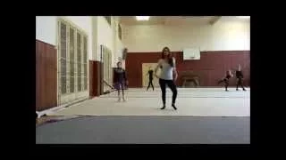 Rhythmic gymnastics choreography - dance steps