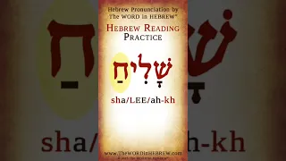 Read Hebrew - Apostle in Hebrew #shorts #learnhebrew #hebrew #messenger #apostle