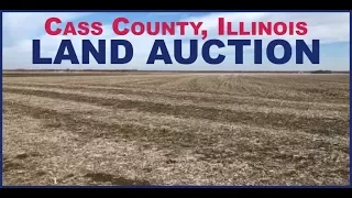 Farm Land Sold on Cass County, Illinois Auction $13,200 Per Acre 4/12/18