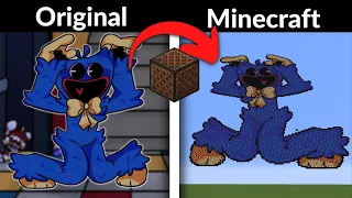 FNF Vs Huggy Wuggy | Original Vs Minecraft Note Block | Make a Friend | Poppy Playtime 2