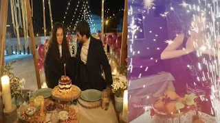 Akın Akınözü celebrated Ebru Şahin's birthday