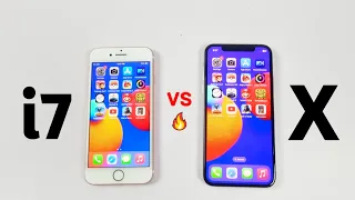 iPhone X Vs iPhone 7 in 2023 - Speed Test!! iOS 16.6.1 Vs iOS 15