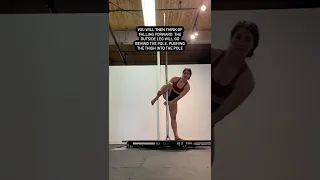 How to do a Suicide Spin on a Spinning Pole// Pole Dance Tutorial #poledance #polefitness