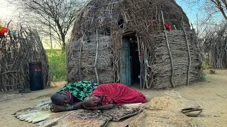 Traditional Desert lifestyle of sleeping Outside At Night on the Carmel’s skin as beddings/village