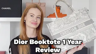 Dior Booktote 1 Year Review ✅ || Pros & Cons, Wear & Tear
