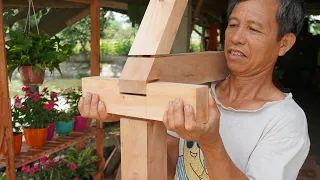 Awesome Techniques Of Carpenter - Making Japanese Tensegrity Wood Structure