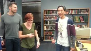 High Fiving Danny Pudi