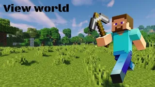 Minecraft world travel view  (Minecraft best gameplay) #minecraft