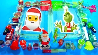 Mixing Slime Santa Claus vs. Grinch (Christmas) - Supermanualidades