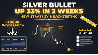 The Ultimate ICT Silver Bullet Strategy: 33% ROI in 14 Days! [Backtesting]