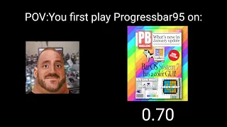 (Meme)Mr.incredible becoming old. POV: You first play Progressbar95 on: