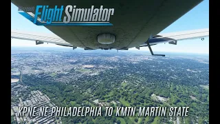 Microsoft Flight Simulator 2020 IFR Piper Arrow 3 Flight: Flying the DME arc into KMTN Martin State