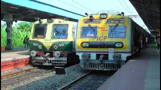 Parallel action || Parallel run of BDC-HWH and BWN-HWH aerodynamic EMU local train