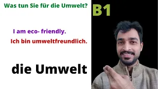 die Umwelt| Environment friendly in German| WortschatzVocabulary