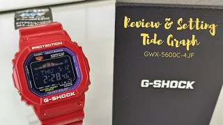 Gshock GWX-5600C : Review dan Setting Tide Graph ( in Malay )