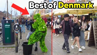 Bushman Prank: He Gets Very Scare and This Happens!!! Scaring COPENHAGEN Male and Female !!!