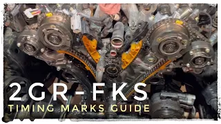 TOYOTA 2GR-FKS (Tacoma/Highlander/Sienna/Camry)• set Timing chain Timing marks - Quick Repair Guide