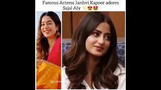 FAMOUS ACTOR JHANVI KAPOOR ADORES SAJAL ALI ABD VEDIO CREATION