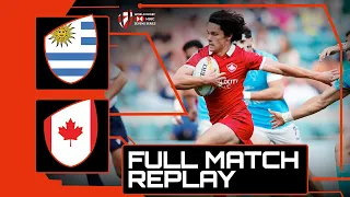 CRUCIAL score lands Canada a HUGE win! | Uruguay v Canada | HSBC London Sevens Rugby