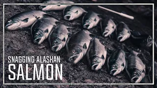 Legally SNAGGING SALMON in ALASKA (Catch N' Cook) - Heber Stanton