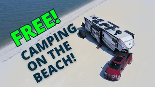 Unplug and Relax! FREE RV Camping on the BEACH! (Magnolia Beach, Texas!)