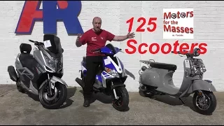 3 very different 125 scooters