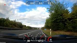 718 GT4 RS - 12 to 240 to 120 kph on the Autobahn