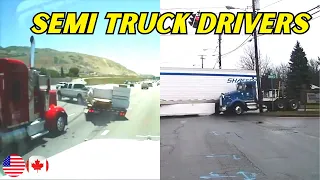 OMG Moments Caught By Semi Truck Drivers - 6