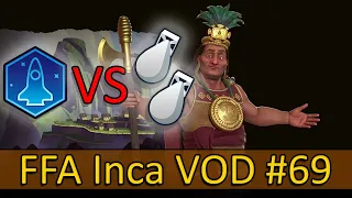 Incan Space Race vs NUKES | Stream VOD #69 Civ 6 FFA