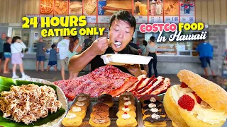 24 Hours Eating ONLY Costco Food in Hawaii! World's BEST Costco Food?!