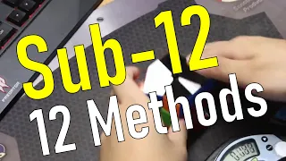 Square-1 Sub 12 with 12 Different Methods