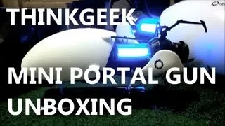 ThinkGeek Miniature Replica Portal Gun Unboxing & Review [HD]