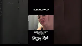 a special message to Harvey Weinstein from Rose McGowan #happybirthday #71 #truth