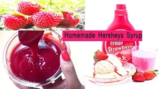 सिर्फ 30 rs में बनाये hershey strawberry syrup और एक साल तक करे store| tips to store strawberries