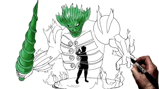 How To Draw Shisui (Susanoo) | Step By Step | Naruto