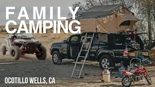 Family camping in the desert, And filming a commercial. Ocotillo Wells. Vlog #239