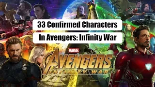 33 Confirmed Characters In Marvel Avengers: Infinity War