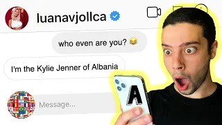 DM'ing The Most Famous Person In Every Country In The World (Albania, Argentina, Australia...)