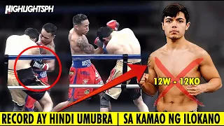 12 WINS - 12 KNOCKOUTS NA RECORD NG KALABAN HINDI MAN LANG NARAMDAMAN NG ATING KABABAYAN