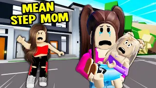 Mean Step Mom Kicked Out Daughter! She Ran Away From Home...!!! | Brookhaven Movie Roblox | (VOICED)