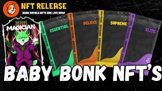 Baby Bonk NFT's Are LIVE!! Let's OPEN Some Packs!