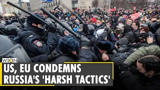 US, EU condemns Russia's crackdown on protesters & journalists | Alexei Navalny | World News | WION