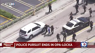 1 arrested after police chase ends in Opa-locka