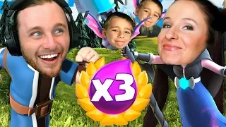 MY SON AND WIFE PLAY CLASH ROYALE! 3X ELIXIR!