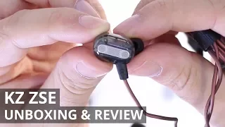 KZ ZSE IN EAR MONITOR UNBOXING AND REVIEW - A CHEAP AND AWESOME EARBUDS