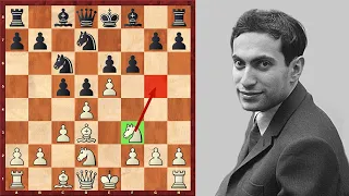 Tal Sacrifices A Piece On Move 8 To Destroy Bronstein's French Defense