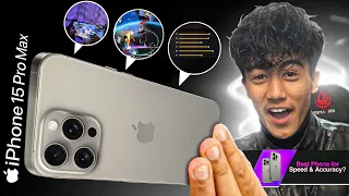 iPhone 15 Pro Max Unboxing🎁 Best Phone for Speed & Accuracy?🤔 Freefire Handcam📲