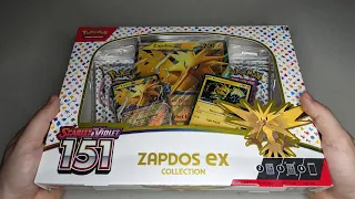 Opening Up The Pokemon 151 Zapdos EX Collection Box!