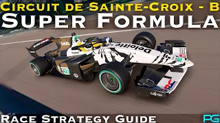 Gran Turismo 7 - Super Formula - Circuit de Sainte-Croix  B - Race Strategy Guide