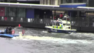 London Met Police - Police Boat "Pulls Over" Speeder